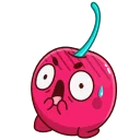 😨-Hot Cherry, Telegram Sticker