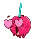 😍-Hot Cherry, Telegram Sticker