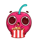 🍿-Hot Cherry, Telegram Sticker