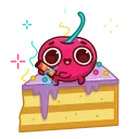 🥳-Hot Cherry, Telegram Sticker