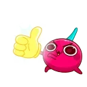 👍-Hot Cherry, Telegram Sticker