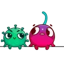 🦠-Hot Cherry, Telegram Sticker