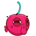 🤔-Hot Cherry, Telegram Sticker