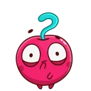 ❓-Hot Cherry, Telegram Sticker