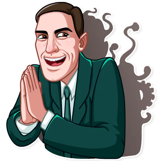 H. P. Lovecraft, telegram sticker