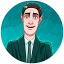 😥-H. P. Lovecraft, Telegram Sticker