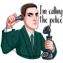 😠-H. P. Lovecraft, Telegram Sticker