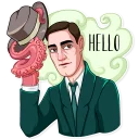 👋-H. P. Lovecraft, Telegram Sticker