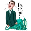 👌-H. P. Lovecraft, Telegram Sticker