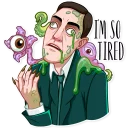 😪-H. P. Lovecraft, Telegram Sticker