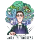 🙂-H. P. Lovecraft, Telegram Sticker