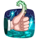 👍-H. P. Lovecraft, Telegram Sticker