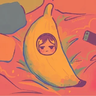 🍌-HQ-1 @Toji_sama, Telegram Sticker