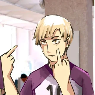 🖕-HQ-1 @Toji_sama, Telegram Sticker