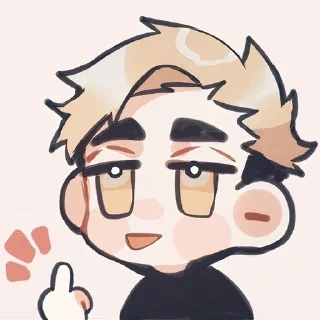 🖕-HQ-2 @Toji_sama, Telegram Sticker