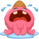😭-Ice Cream, Telegram Sticker