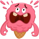 😳-Ice Cream, Telegram Sticker