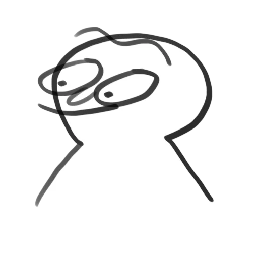 disheveled idiot, telegram sticker