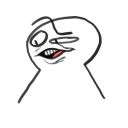 😳-disheveled idiot, Telegram Sticker