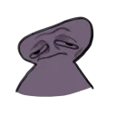 😞-disheveled idiot, Telegram Sticker