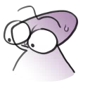 😱-disheveled idiot, Telegram Sticker