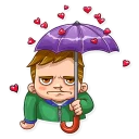 😐-I hate Valentine's Day!, Telegram Sticker