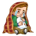 😭-I hate Valentine's Day!, Telegram Sticker