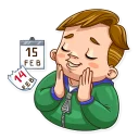😌-I hate Valentine's Day!, Telegram Sticker