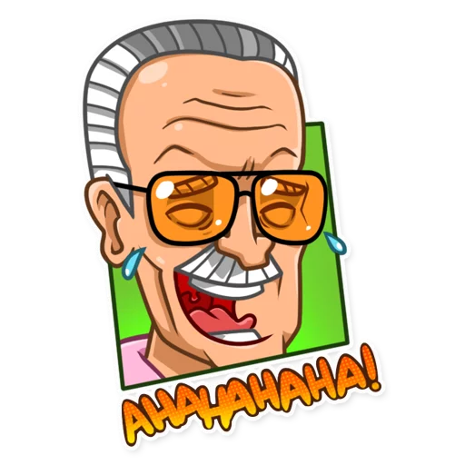 Stan Lee, telegram sticker