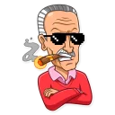 😎-Stan Lee, Telegram Sticker