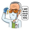 😐-Stan Lee, Telegram Sticker