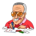😛-Stan Lee, Telegram Sticker