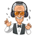 😋-Stan Lee, Telegram Sticker