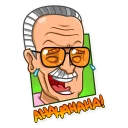 😂-Stan Lee, Telegram Sticker