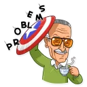 🙂-Stan Lee, Telegram Sticker