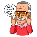 🤘-Stan Lee, Telegram Sticker