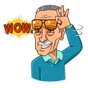 😲-Stan Lee, Telegram Sticker