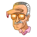 😎-Stan Lee, Telegram Sticker