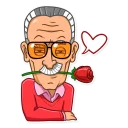 ☺️-Stan Lee, Telegram Sticker