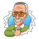 👍-Stan Lee, Telegram Sticker