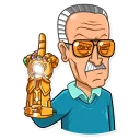 ☹️-Stan Lee, Telegram Sticker