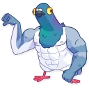 💪-Insane Dove, Telegram Sticker
