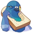 🤨-Insane Dove, Telegram Sticker