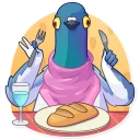 🤤-Insane Dove, Telegram Sticker