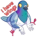 👐-Insane Dove, Telegram Sticker
