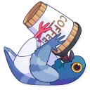 ☕️-Insane Dove, Telegram Sticker