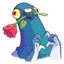 🌹-Insane Dove, Telegram Sticker