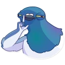 🤫-Insane Dove, Telegram Sticker
