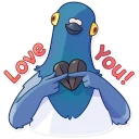 😘-Insane Dove, Telegram Sticker