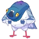 👎-Insane Dove, Telegram Sticker